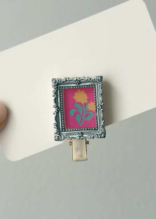 Mini Art Gallery Hair Clip