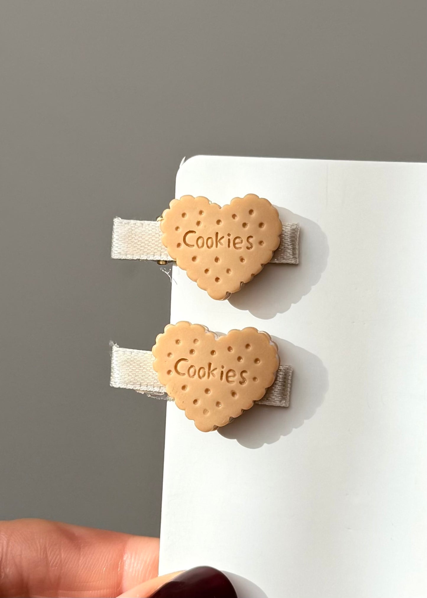 Kawaii Cookie Hair Clips Set of 2