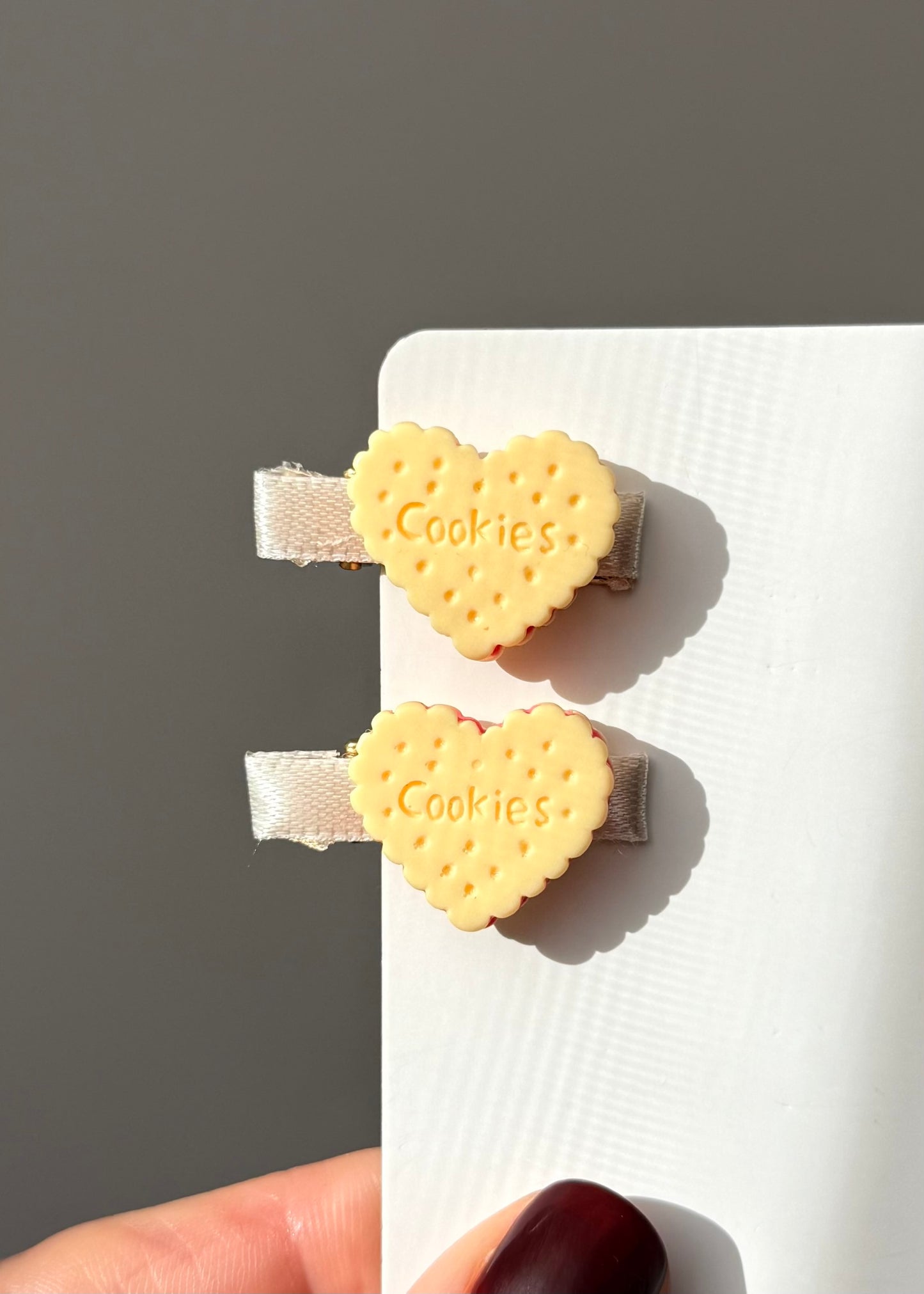 Kawaii Cookie Hair Clips Set of 2