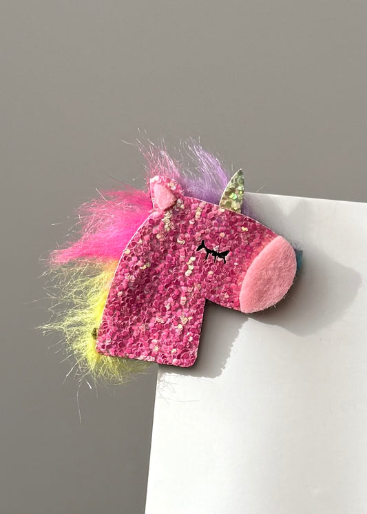 Regenbogen-Einhorn-Haarspange