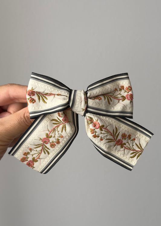 Marcella Hair Bow Barrette: Classic Everyday Charm