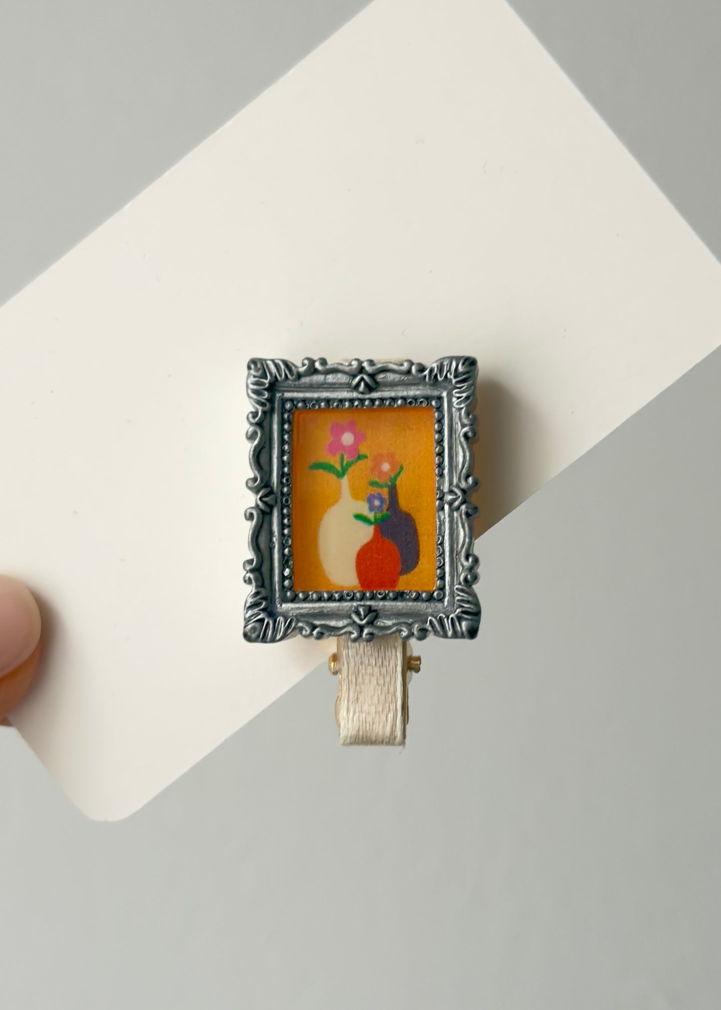 Mini Art Gallery Hair Clip