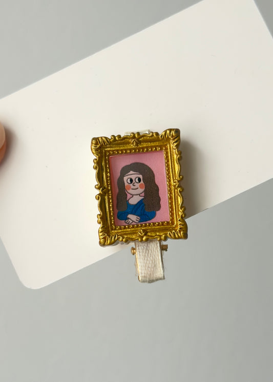 Mini Art Gallery Hair Clip