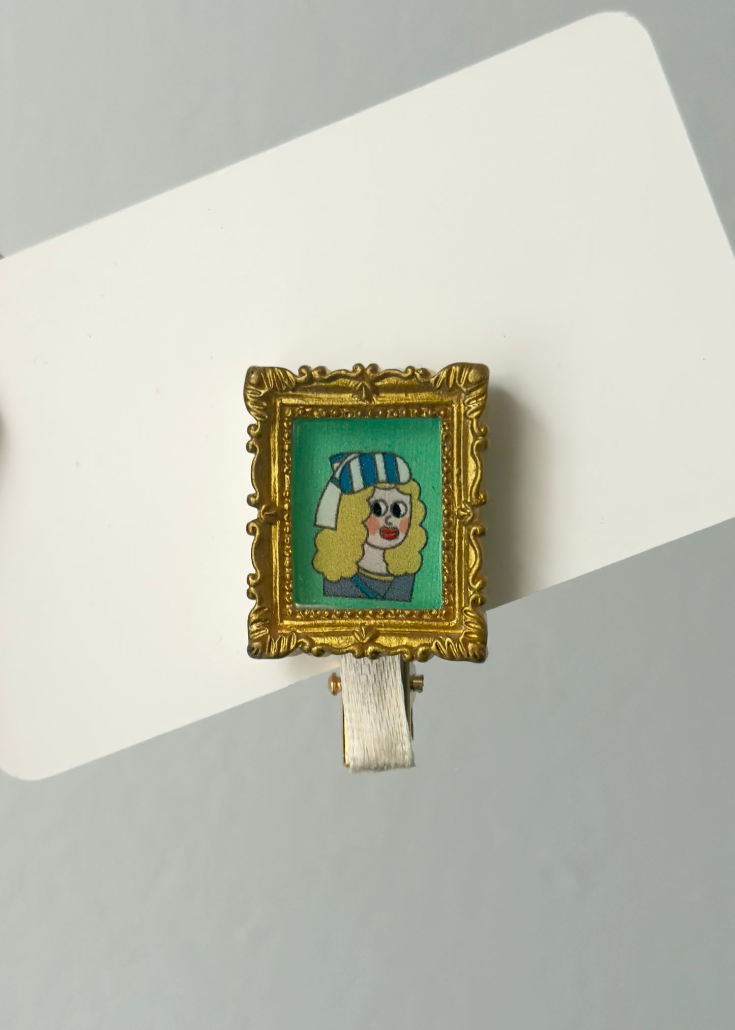 Mini Art Gallery Hair Clip