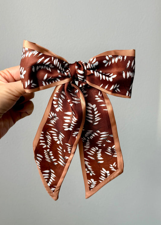 Ottavia — Autumn Botanical Bow Barrette