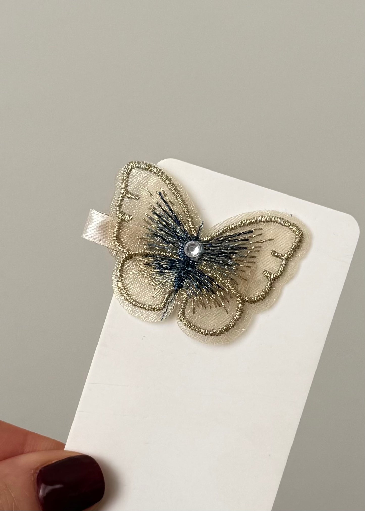 Fermaglio per capelli a forma di farfalla