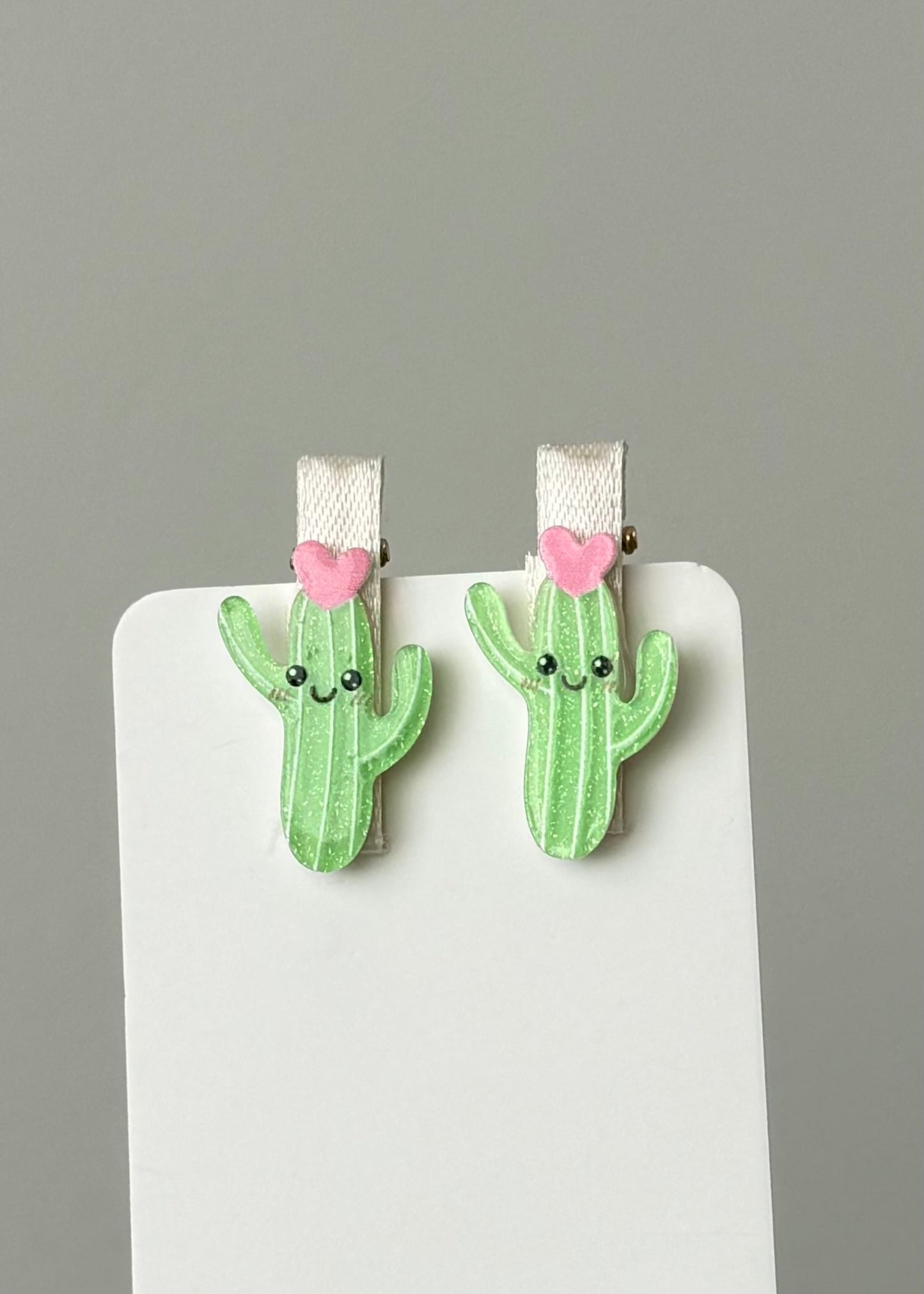 Cactus Hair Clips (Set of 2)