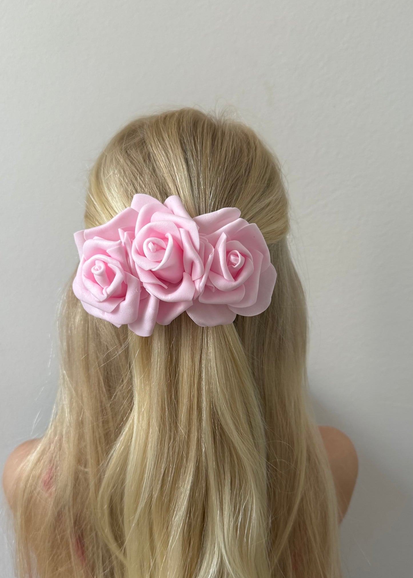 Giuseppina – Fermaglio a Fiore Rosa | Romantische florale Haarspange für Frauen und Mädchen