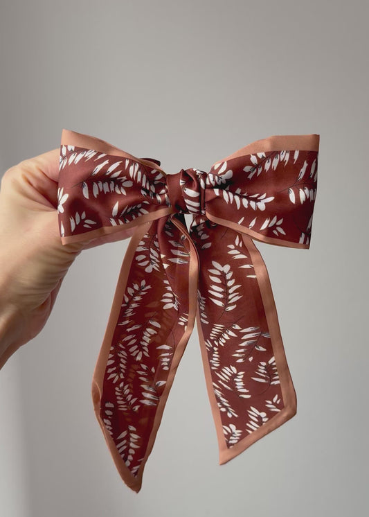 Ottavia — Autumn Botanical Bow Barrette